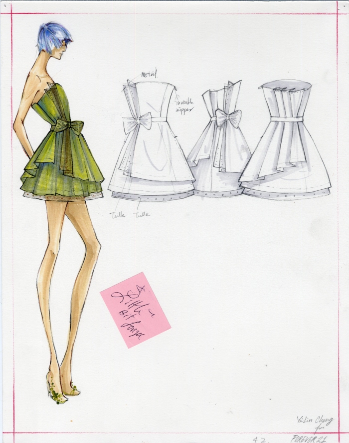 Mentor Project for Forever 21 Prom dress inspired by Dior New Look by