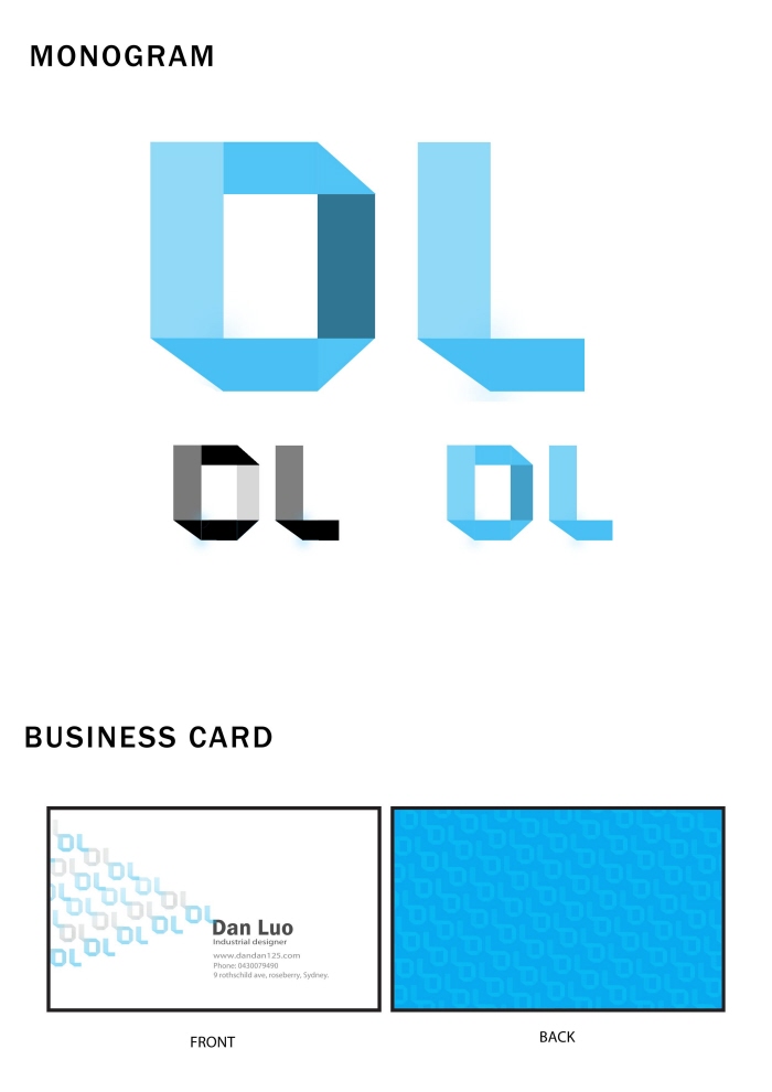 An upload by Dan Luo on Coroflot: to the project Self-branding