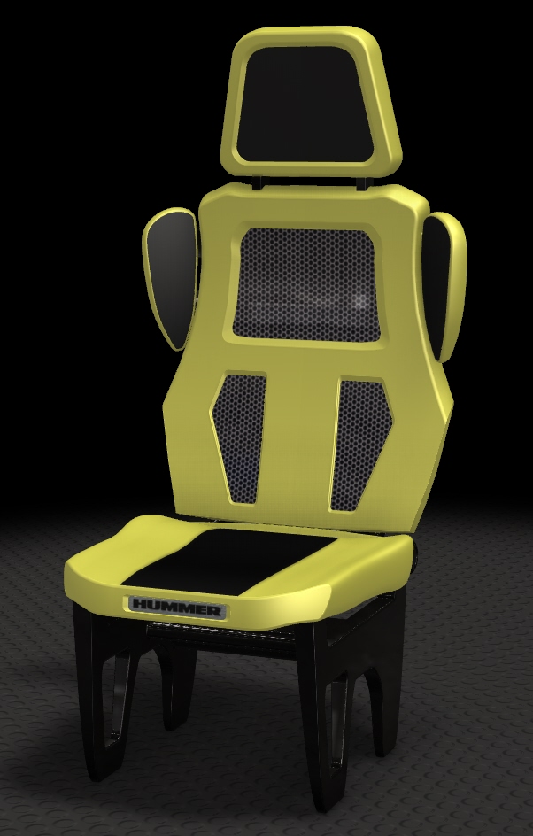Humvee Inspired Chair by Shaun Jones at Coroflot.com