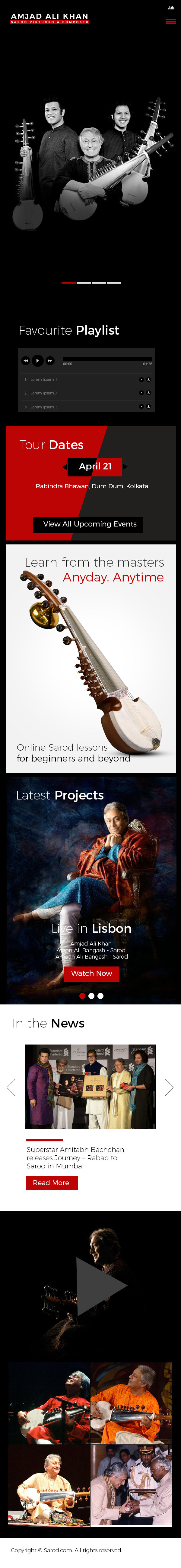 Sarod site Mockup by Rinky Takker at
