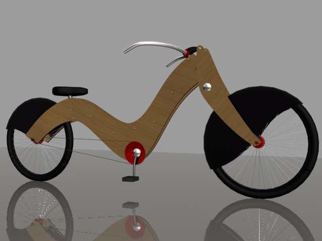 wooden cruiser bike