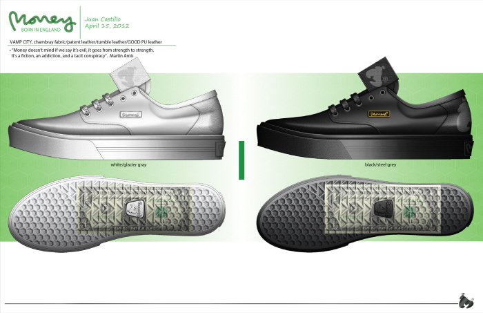 Money Footwear for Spring & Fall 2013 by Juan Castillo at Coroflot.com