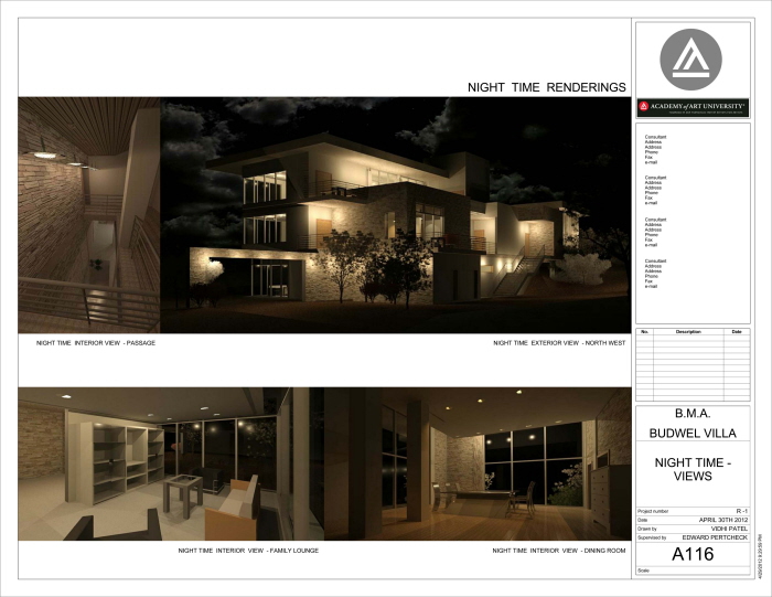ARH 611 - Documentation using BIM by Vidhi Patel at Coroflot.com