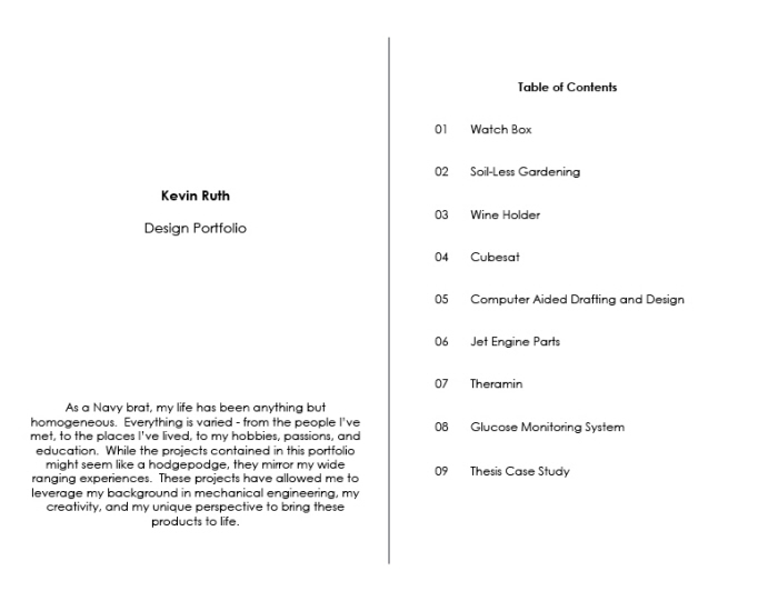 Incubator/startup portfolio by Kevin Ruth at Coroflot.com