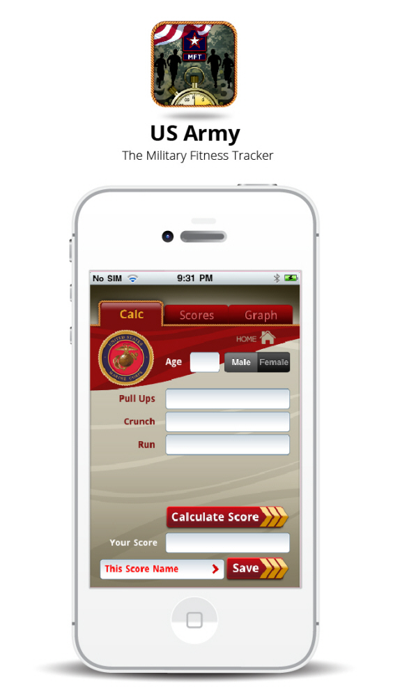 Military Fitness Tracker by Inova LLC at