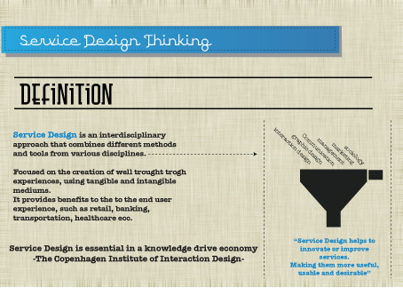 service & experience design by Francesco Sardu at Coroflot.com