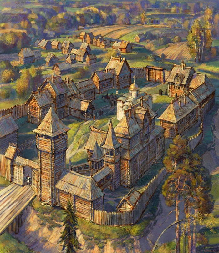 Historical illustrations (Kremlin) by Anton Batov at Coroflot.com