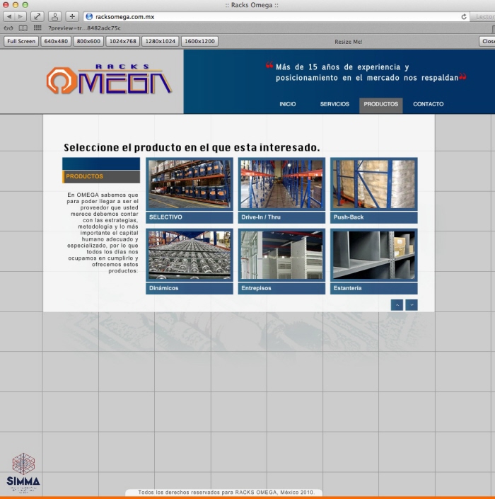 Sitio  Racks OMEGA by Ricardo Vargas at