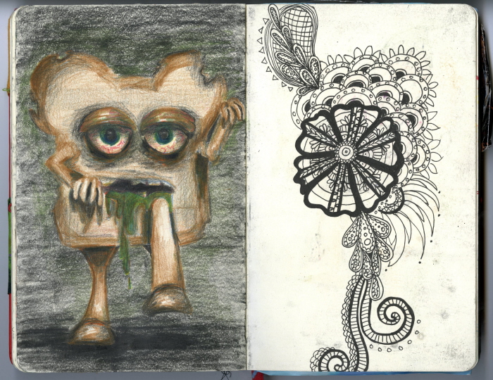 Sketchbook Entries by Sarah Goone at