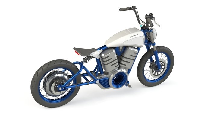 Electric motorcycle design. Street 