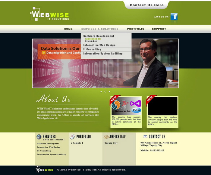 Webwise IT Solution by William Carrasca Jr at Coroflot.com