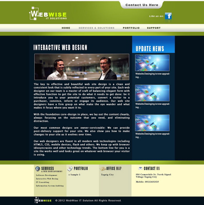 Webwise IT Solution by William Carrasca Jr at Coroflot.com