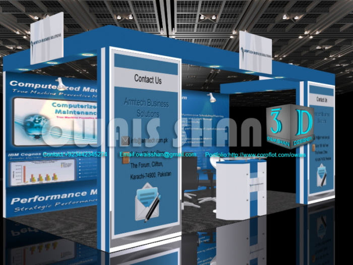 Setup Exvition Exhibition stall designing by owais shan at Coroflot.com