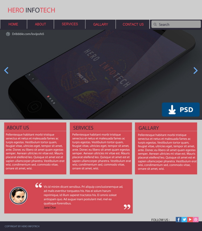 Mockup Flat Design In Flat Dark Colors by Lovi Joshi at Coroflot.com