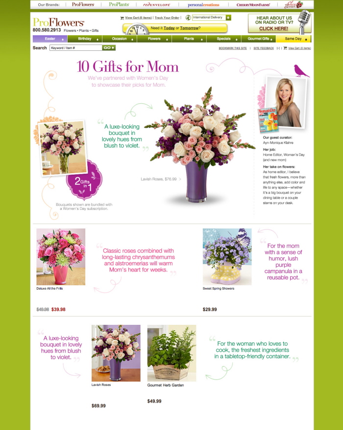 ProFlowers Mother's Day Campaign 2013 by Cat Ellis at