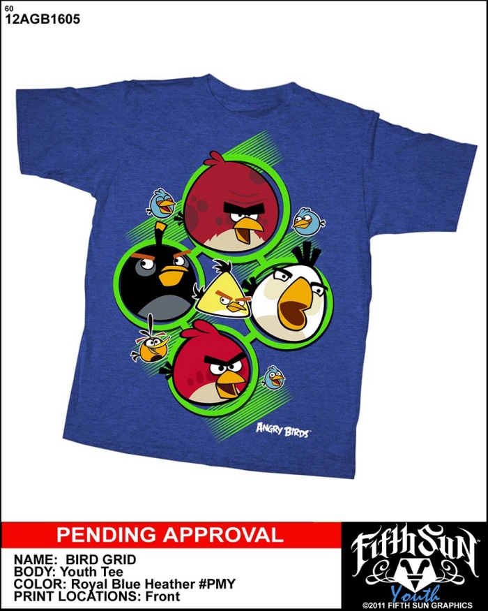 Angry Birds TShirt Graphics by Anwar Madrigal at