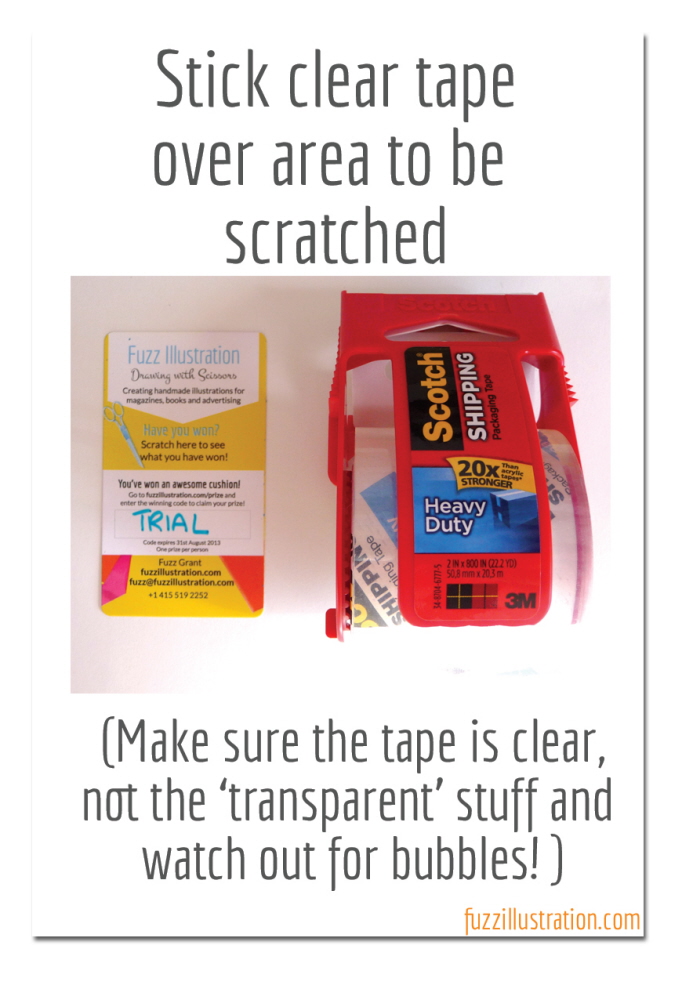 Tutorial Make your own scratch cards by Fuzz Grant at