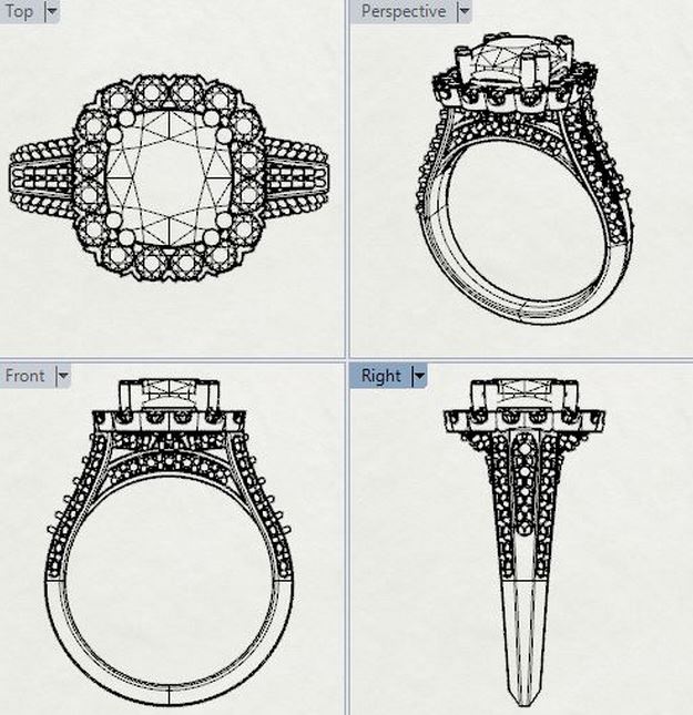 Jewelry CAD work 2014 by Patrick Fahy at