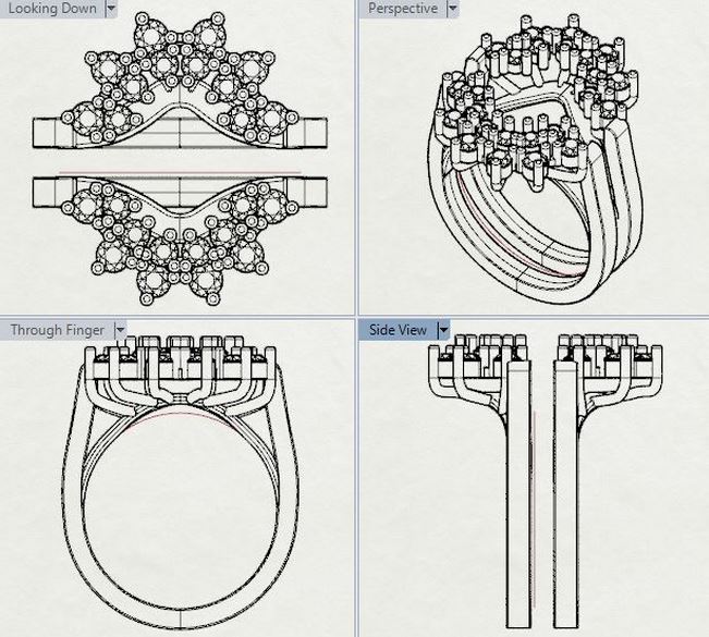 Jewelry CAD work 2014 by Patrick Fahy at