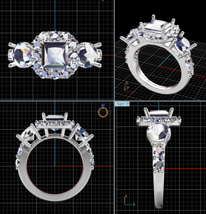 Jewelry CAD work 2014 by Patrick Fahy at