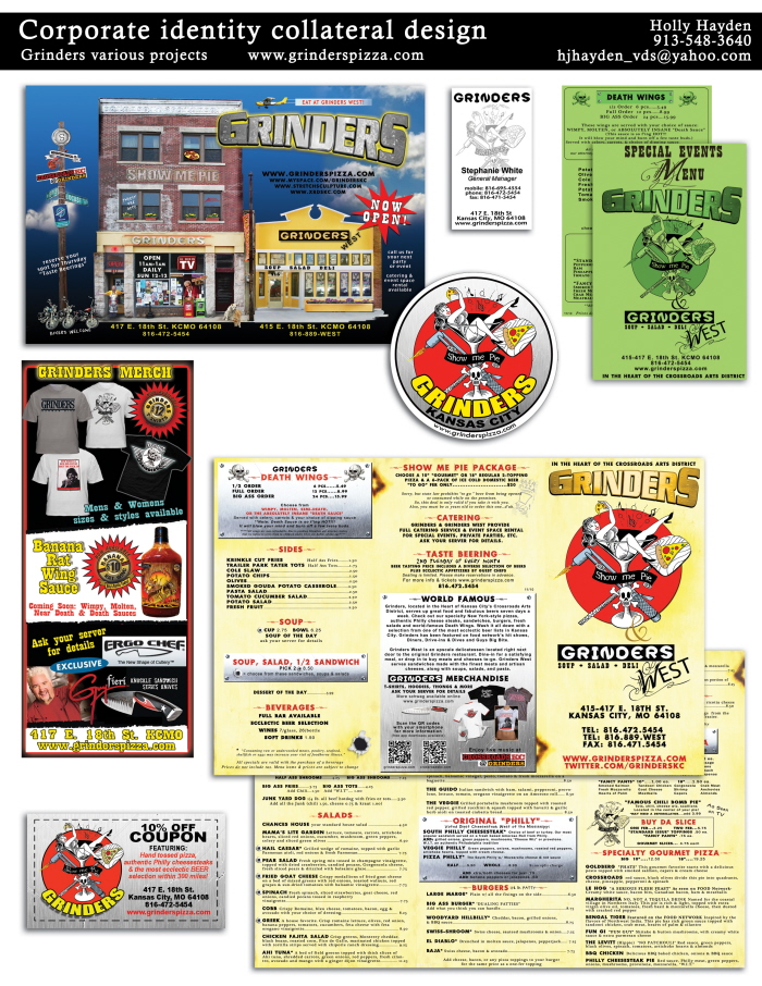 Grinders Advertising, Branding & Corporate Identity by Holly Hayden at
