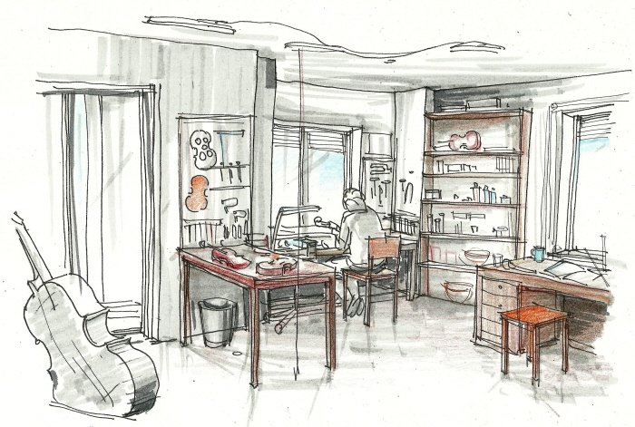 Interior design, violin maker's house, Milano, Italy by Anna Wilde at ...