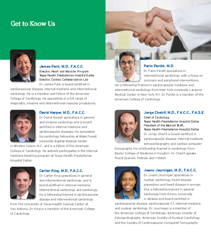 Texas Health Physicians Group Brochure Heart Health by MICHELLE GIBBS at