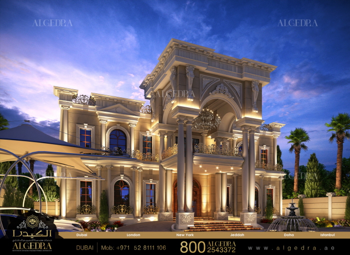 Villa Exterior Design by ALGEDRA Interior Design at Coroflot.com
