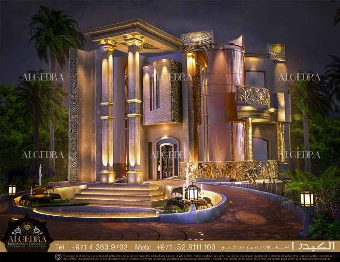 Villa Exterior Design by ALGEDRA Interior Design at ...