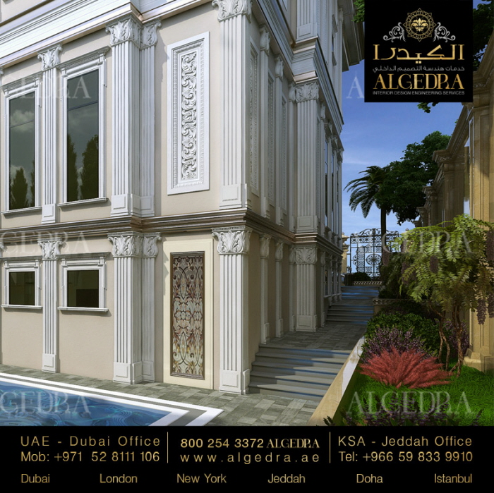 Villa Exterior Design by ALGEDRA Interior Design at Coroflot.com