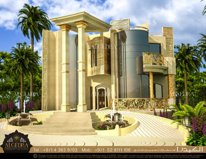 Villa Exterior Design by ALGEDRA Interior Design at ...