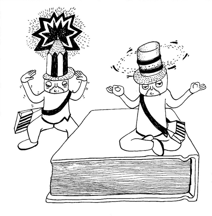 Pencil and eraser story by Kung Chun Chan at