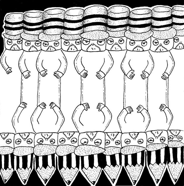 Pencil and eraser story by Kung Chun Chan at