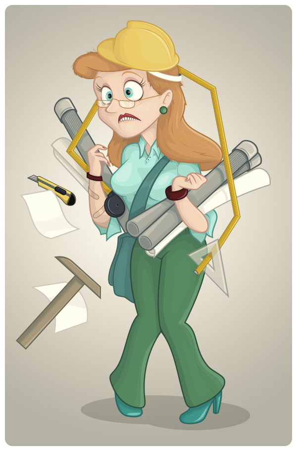 Architect Character / Illustration by Proyecto 1927 at Coroflot.com