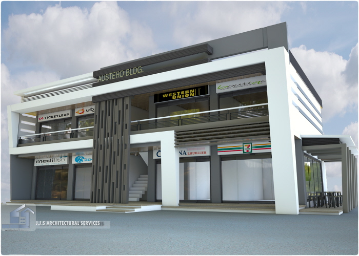 2 Storey 8 Units Commercial Building By J J S Architectural