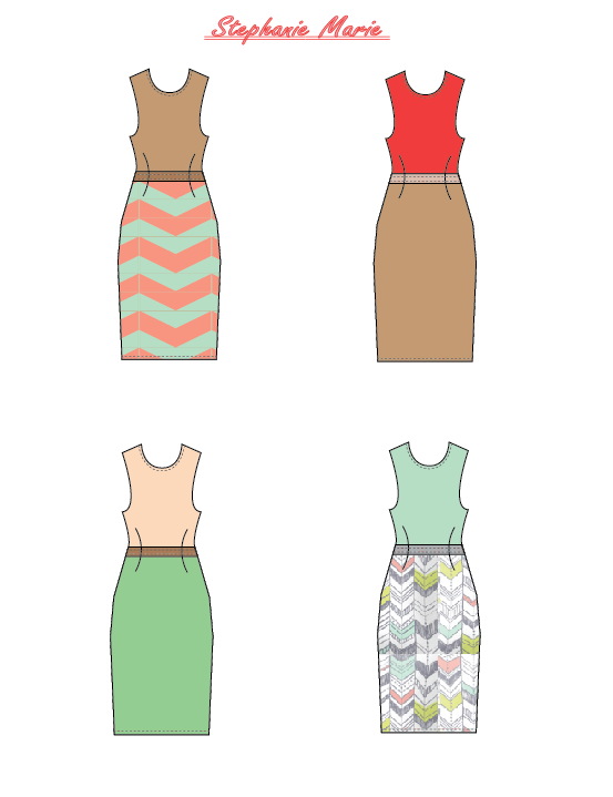 Fashion Drawing by Tabitha Urban at