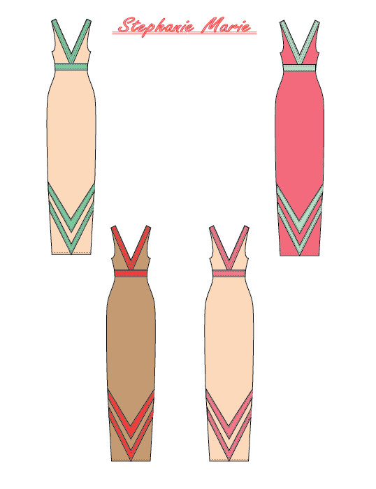 Fashion Drawing by Tabitha Urban at