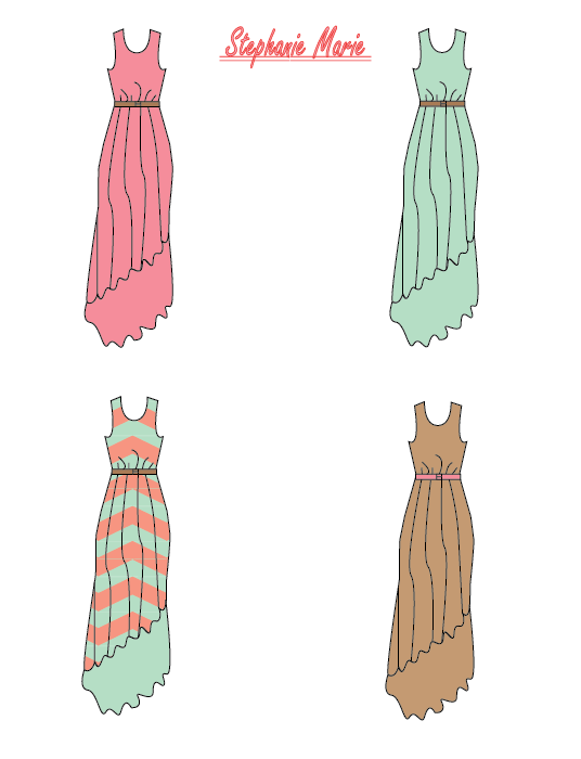 Fashion Drawing by Tabitha Urban at