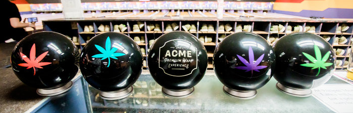 Bowling Ball Design - ACME Premium Vapes by Jenni Wheeler at Coroflot.com