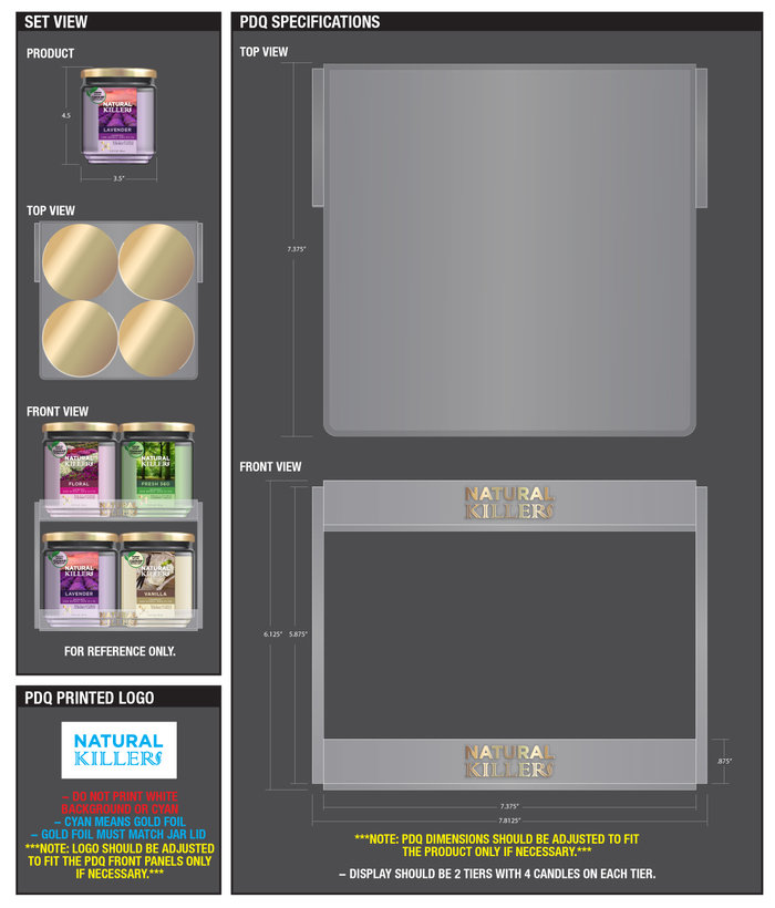 Natural Killers Scented Candles by Tracey Taylor at