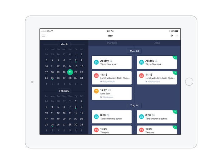 Schedule Planner 2.0 for iPhone and iPad by Marina Revutskaya at