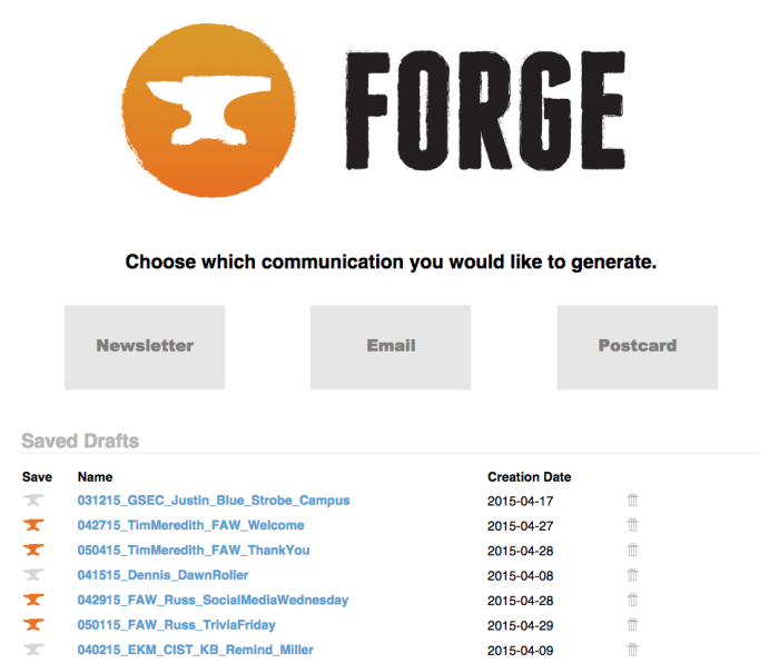 Forge - Email Generator by Rustin L Odom at Coroflot.com