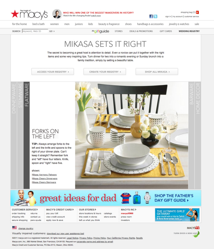 An upload by Laura Burrett on Coroflot to the project Macy's Online