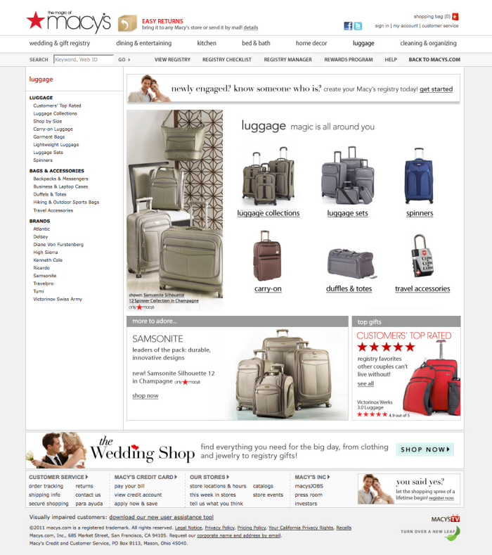 An upload by Laura Burrett on Coroflot to the project Macy's Online