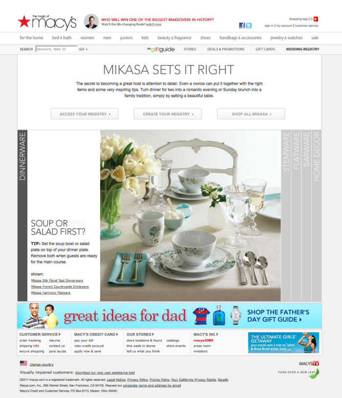 An upload by Laura Burrett on Coroflot to the project Macy's Online