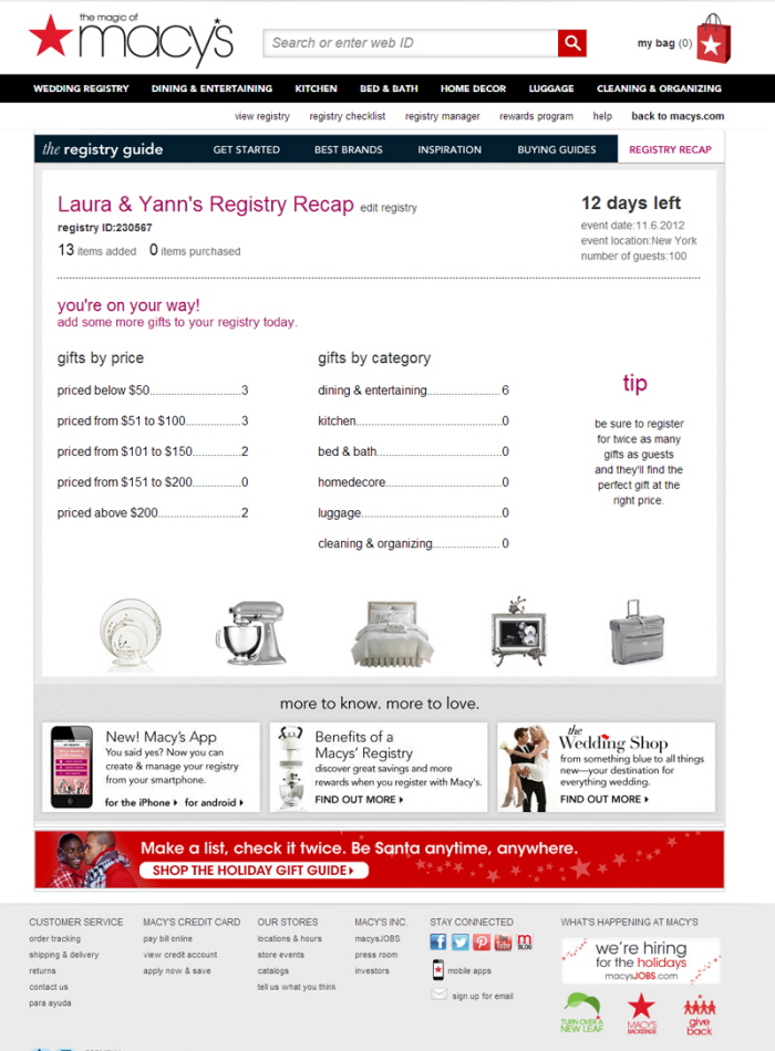 An upload by Laura Burrett on Coroflot to the project Macy's Online