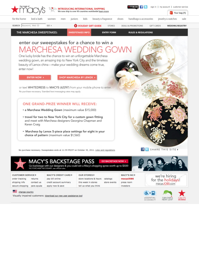 An upload by Laura Burrett on Coroflot to the project Macy's Online