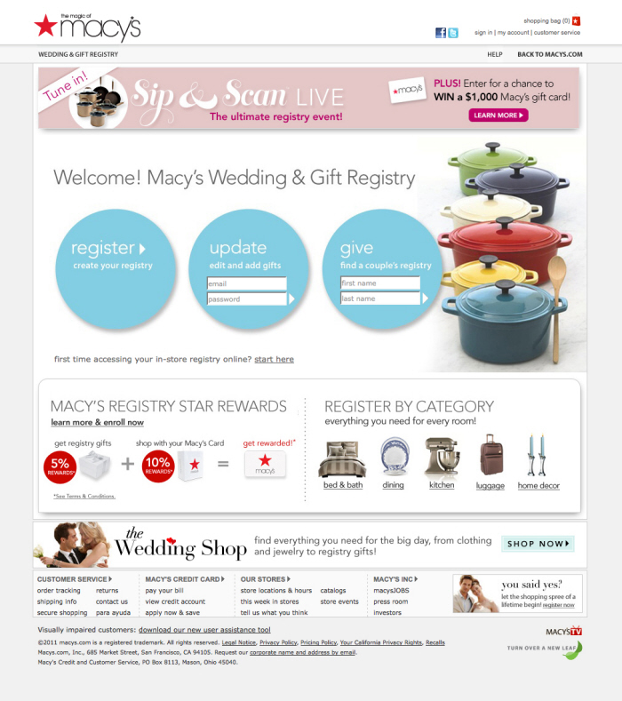 Macy's Online Bridal Registry by Laura Burrett at