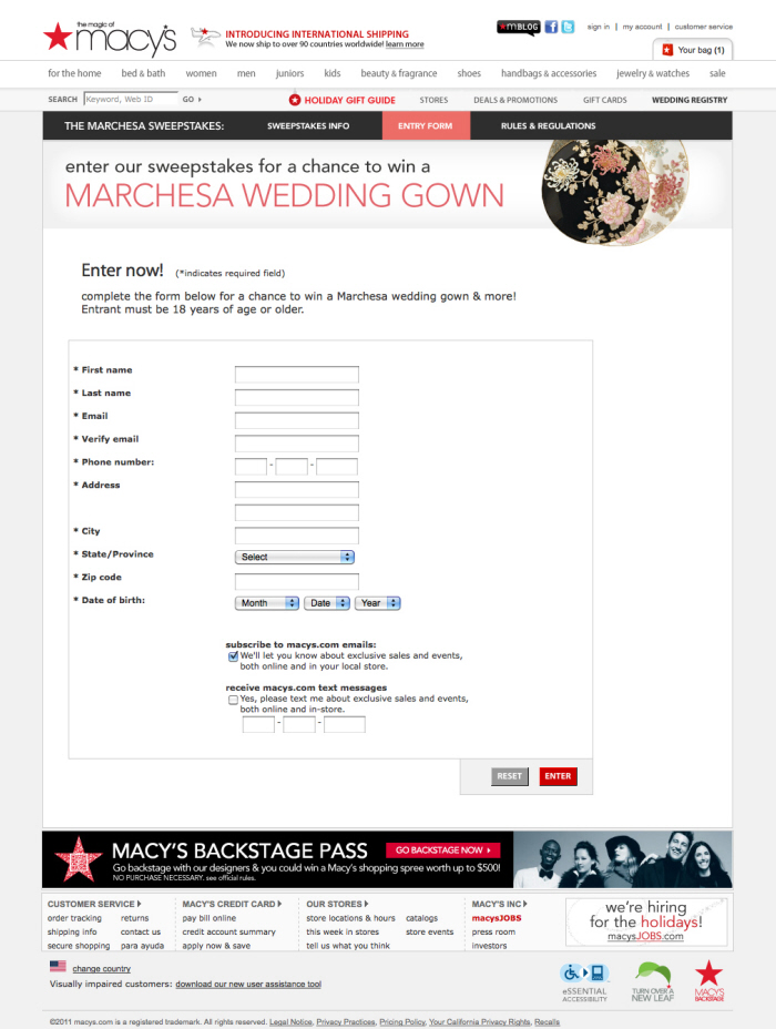 An upload by Laura Burrett on Coroflot to the project Macy's Online