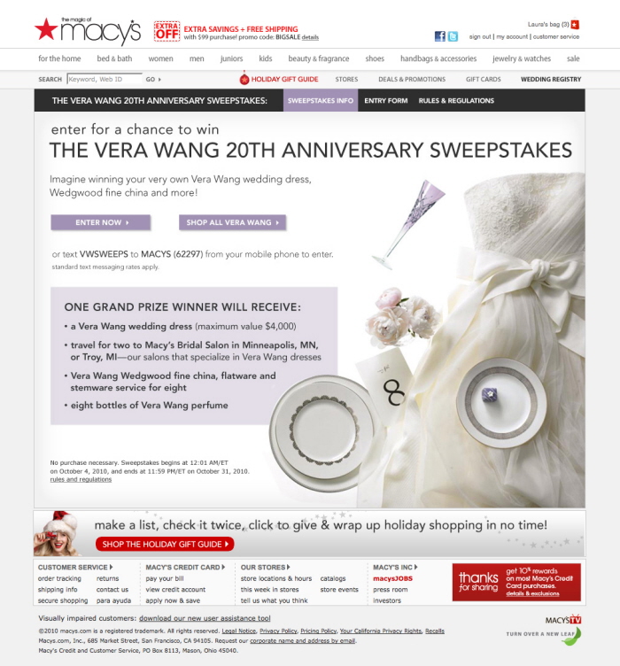 An upload by Laura Burrett on Coroflot to the project Macy's Online